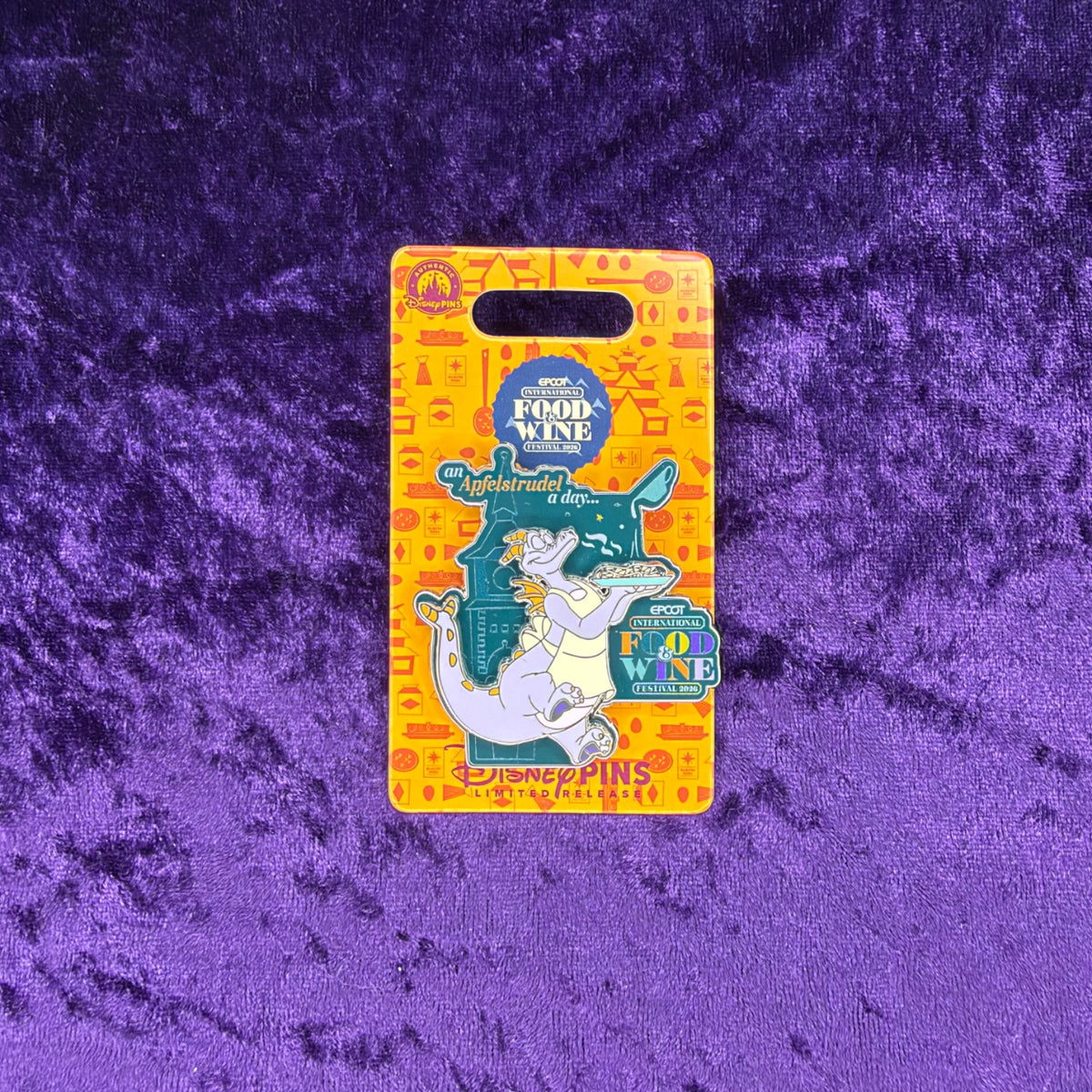 Figment “An Apfelstrudel a Day…” EPCOT International Food & Wine Festival 2026 Pin | LR