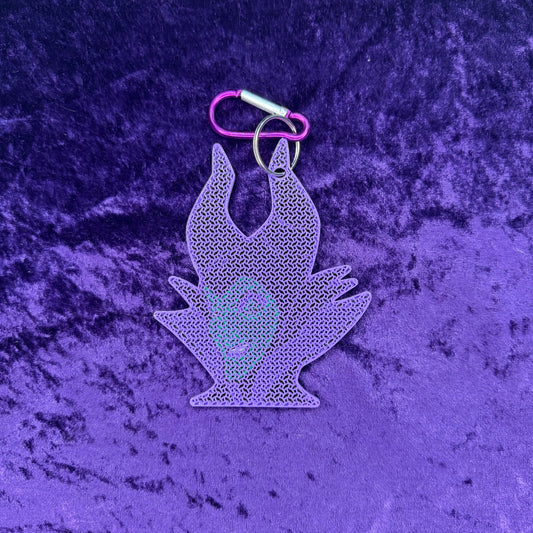 Maleficent "Dark Fairy"-Inspired 3D Printed Pin Keychain