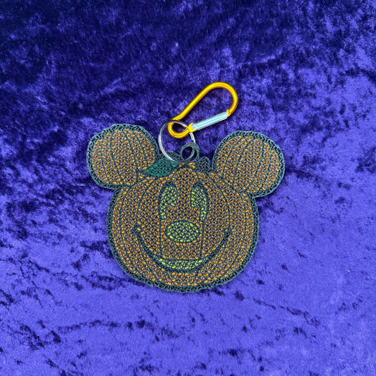 Mickey Pumpkin-Inspired 3D Printed Pin Keychain