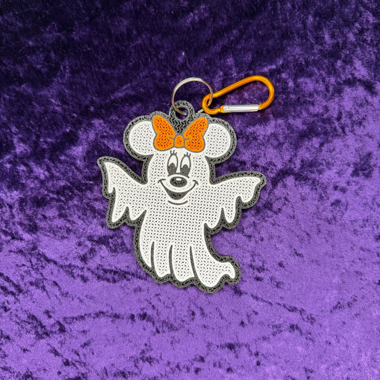 Minnie Ghost-Inspired 3D Printed Pin Keychain