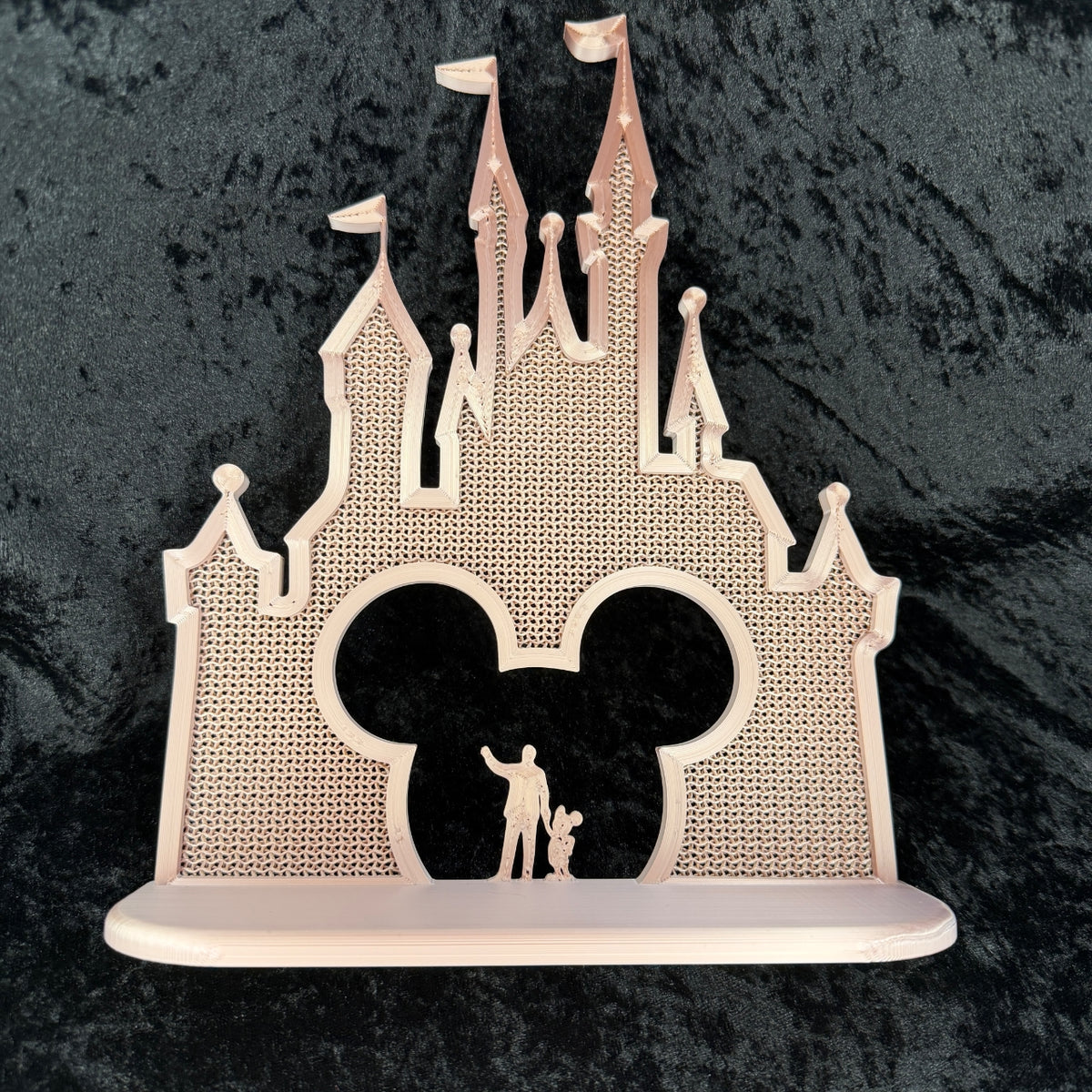 Partners Castle-Inspired 3D Printed Pin Display Board – Rose Gold
