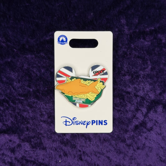 United Kingdom Fish & Chips Mickey Ears Pin | EPCOT World Showcase 2026