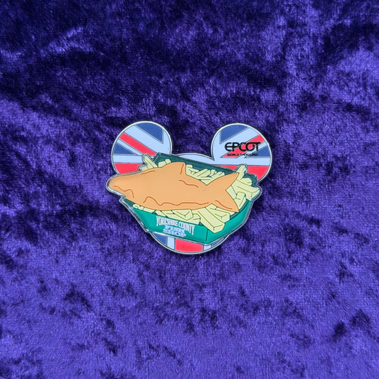 United Kingdom Fish & Chips Mickey Ears Pin | EPCOT World Showcase 2026