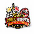 PHA Logo 3D Printed Pin Keychain - Park Hopper Adventures