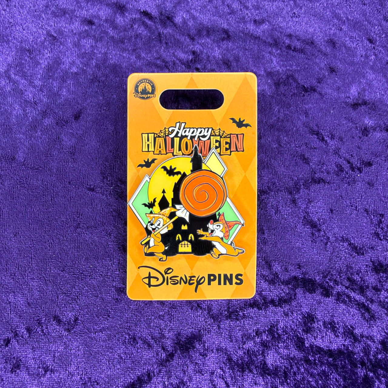 Chip & Dale Glow-in-the-Dark Happy Halloween Pin | Disney Parks
