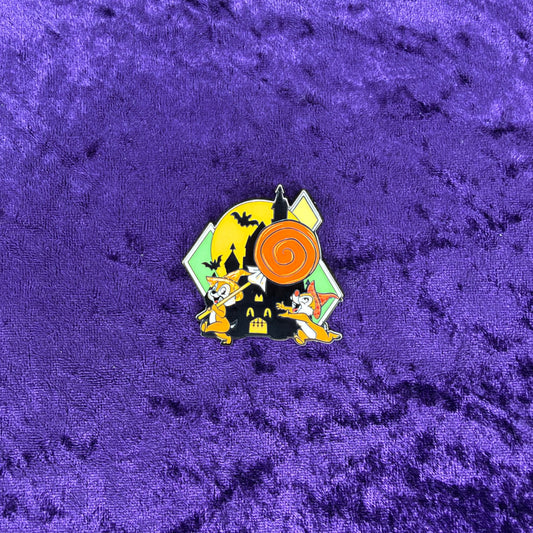Chip & Dale Glow-in-the-Dark Happy Halloween Pin | Disney Parks