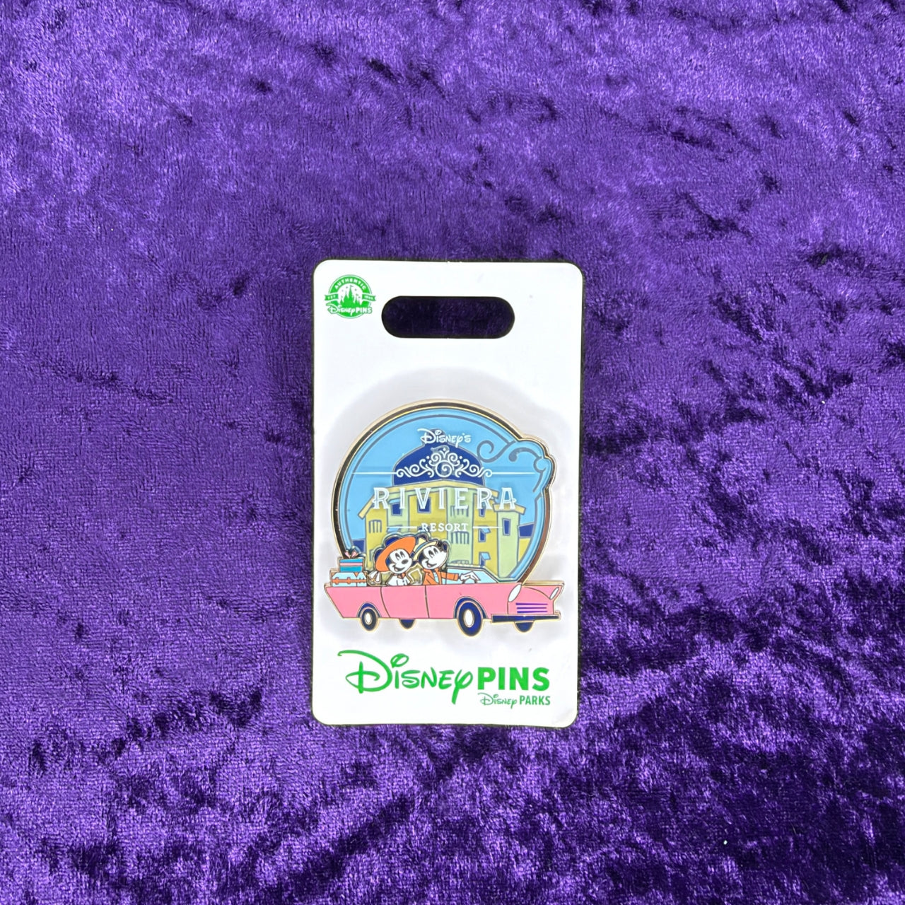 Disney’s Riviera Resort Mickey & Minnie Mouse Pin | Original Card