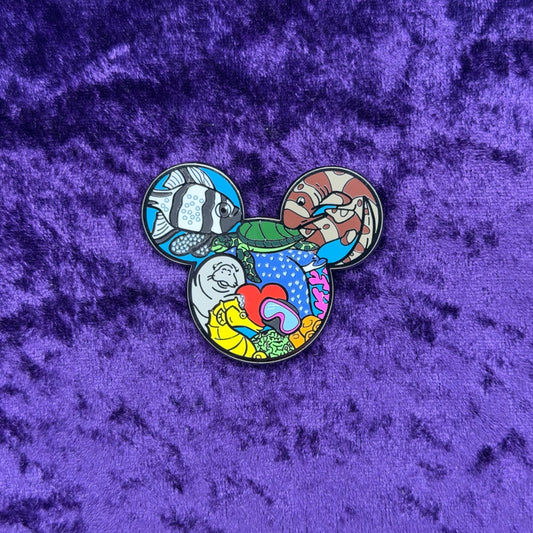 EPCOT The Seas Husbandry Cast Member-Designed Mickey Icon Pin | Disney Parks