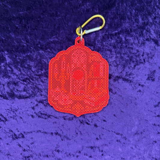 Beauty and the Beast Enchanted Rose-Inspired 3D Printed Pin Keychain