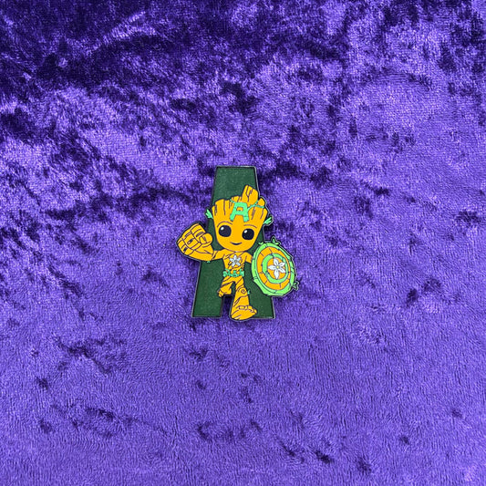 Groot as Captain America “A” Pin | We Are Groot Mystery Series