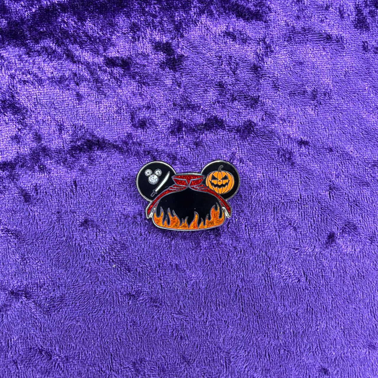 Headless Horseman Ear Headband Super Chaser Pin | WDW 2024 Hidden Disney Blue Bag