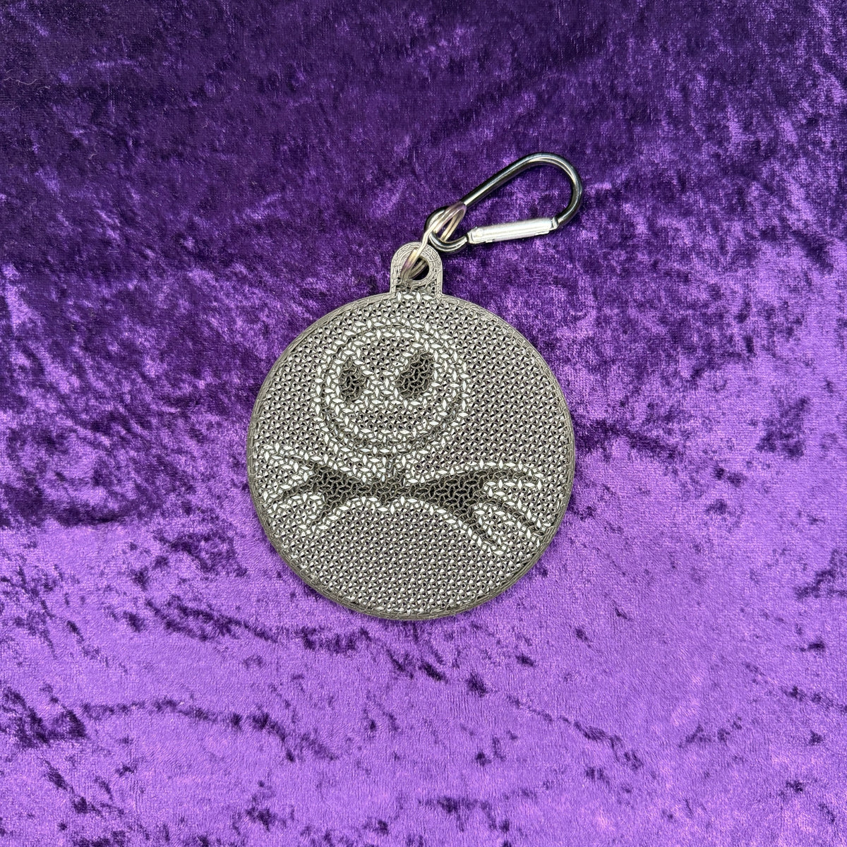 Jack Skellington Bust-Inspired 3D Printed Pin Keychain