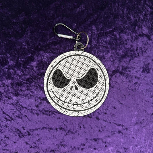 Jack Skellington-Inspired 3D Printed Pin Keychain