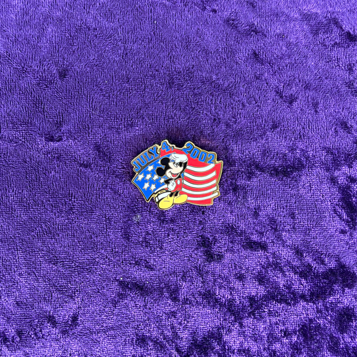 Mickey Mouse July 4th 2002 American Flag Pin | Disneyland Cast Exclusive