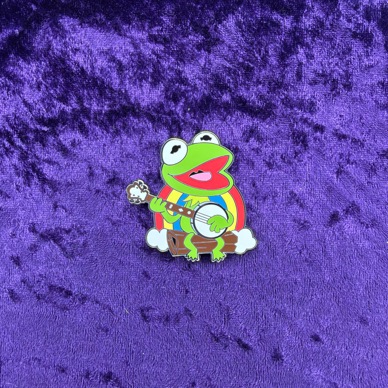 Kermit with Banjo and Rainbow Pin | The Muppets