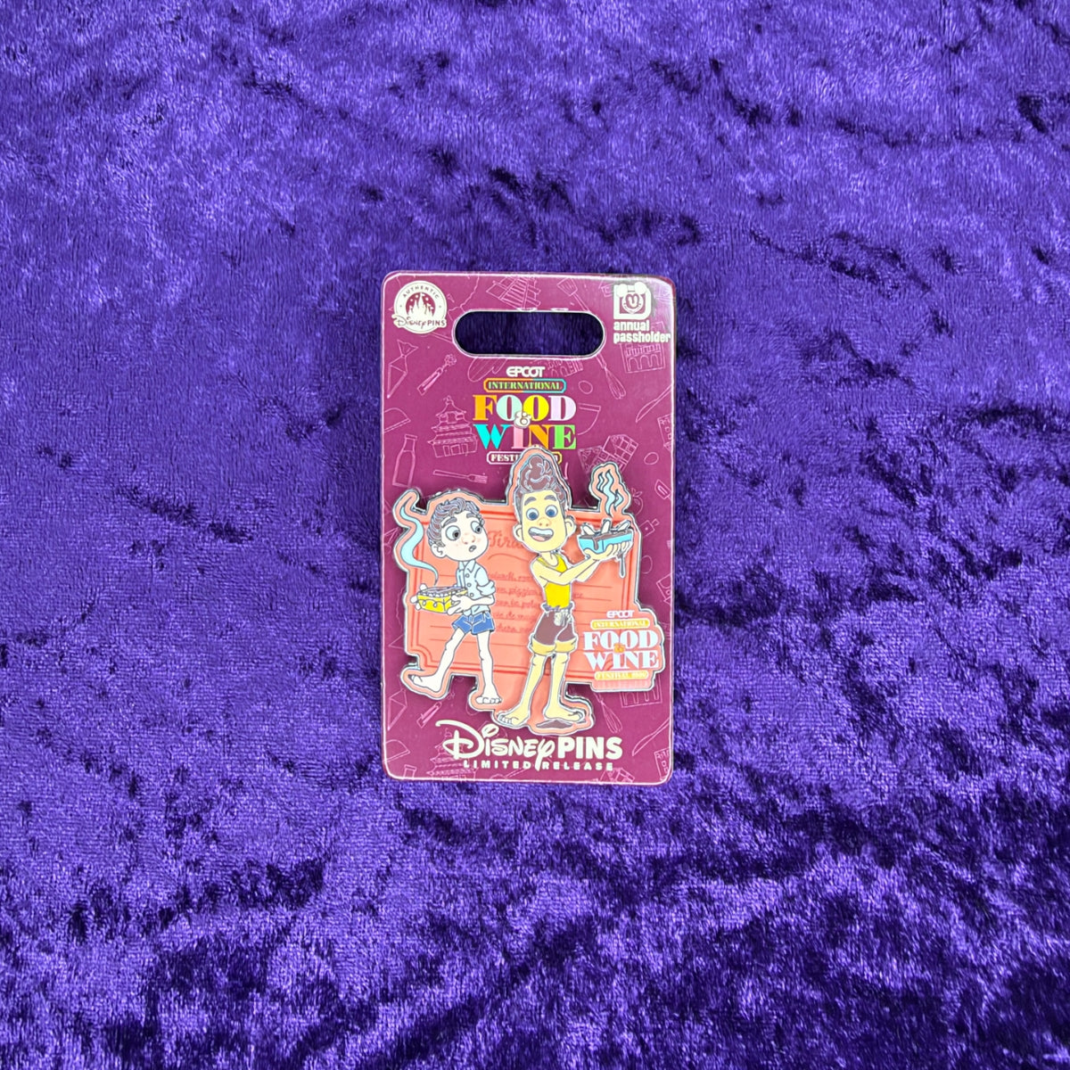 Luca & Alberto EPCOT International Food & Wine Festival 2026 Passholder Pin | Limited Release