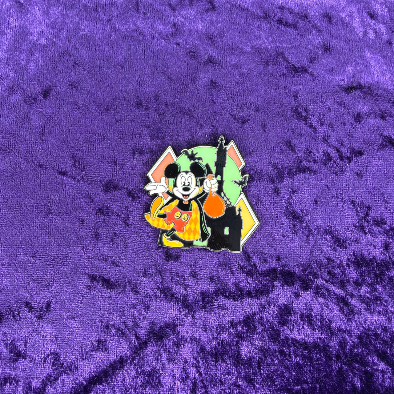 Mickey Mouse Glow-in-the-Dark Happy Halloween Pin | Disney Parks