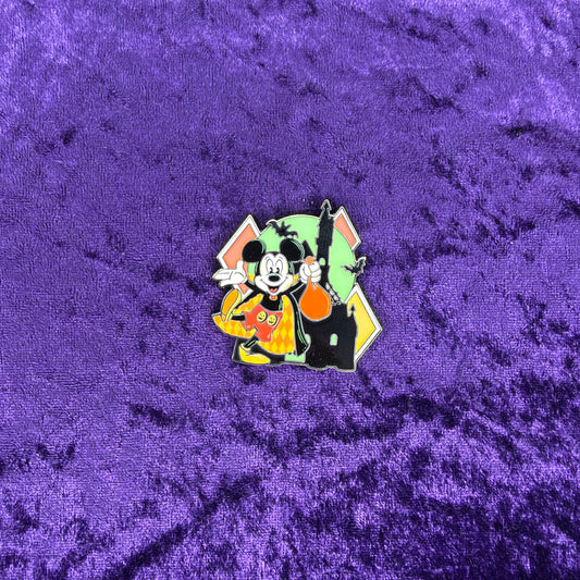 Mickey Mouse Glow-in-the-Dark Happy Halloween Pin | Disney Parks