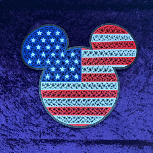 Patriotic Mickey Mouse-Inspired 3D Printed Pin Display Board