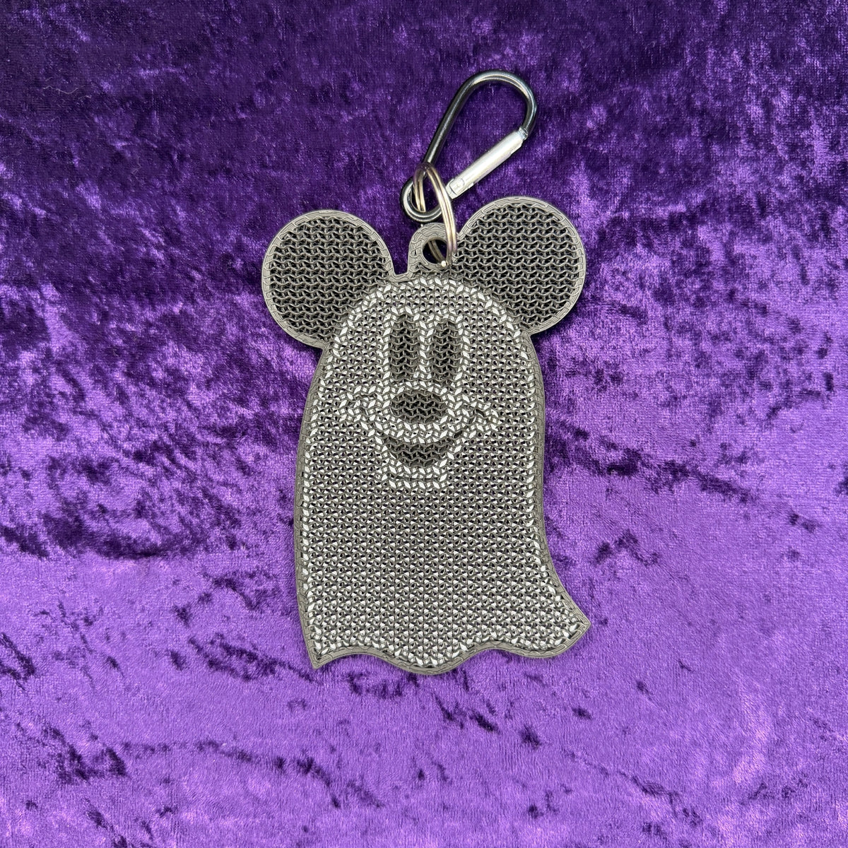 Mickey Ghost-Inspired 3D Printed Pin Keychain