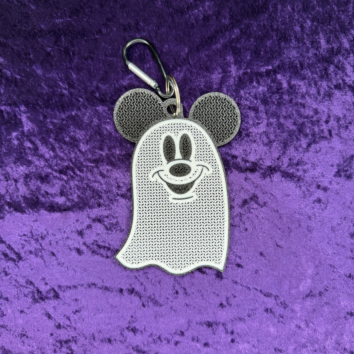 Mickey Ghost-Inspired 3D Printed Pin Keychain