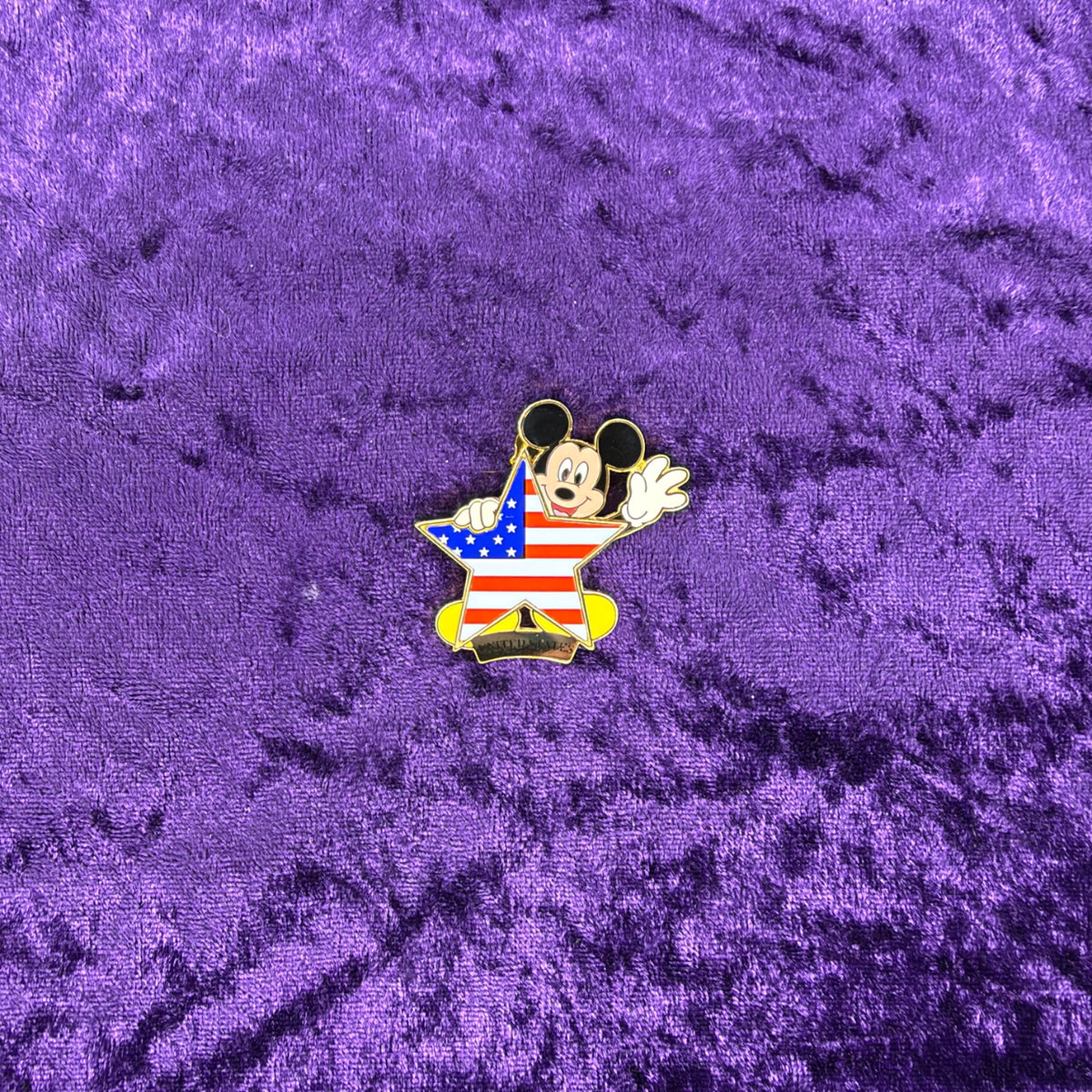 Mickey Mouse Patriotic American Flag Star Pin | Disney Store