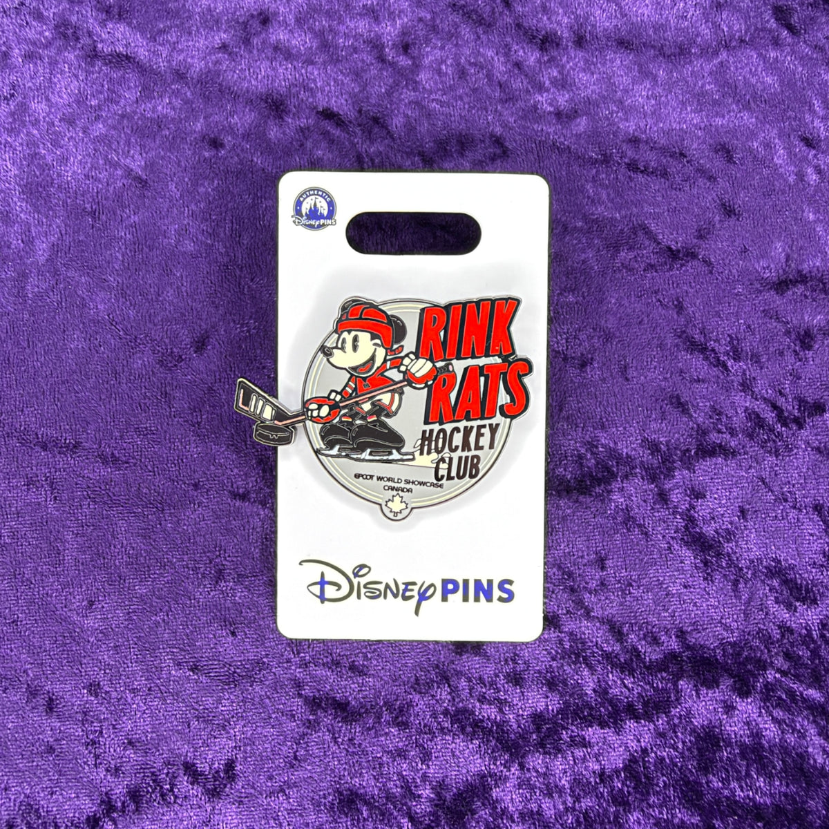 Mickey Mouse Rink Rats Hockey Club Pin | EPCOT World Showcase Canada