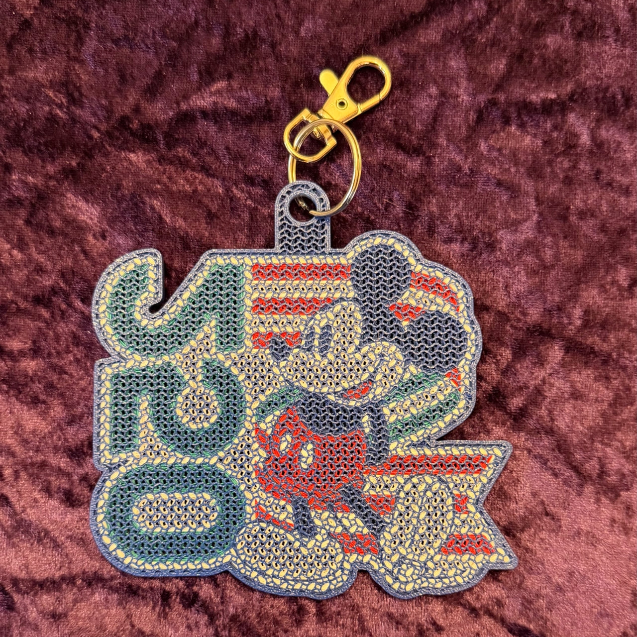 Mickey America 250 "Patriotic Mouse"-Inspired 3D Printed Pin Keychain