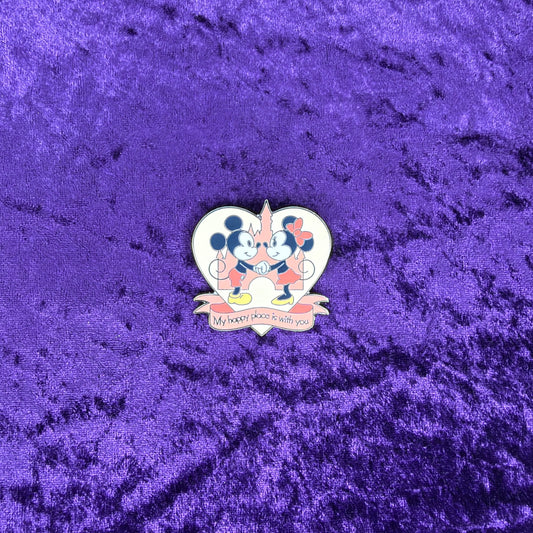Mickey & Minnie “My Happy Place Is With You” Pin | Disney Parks