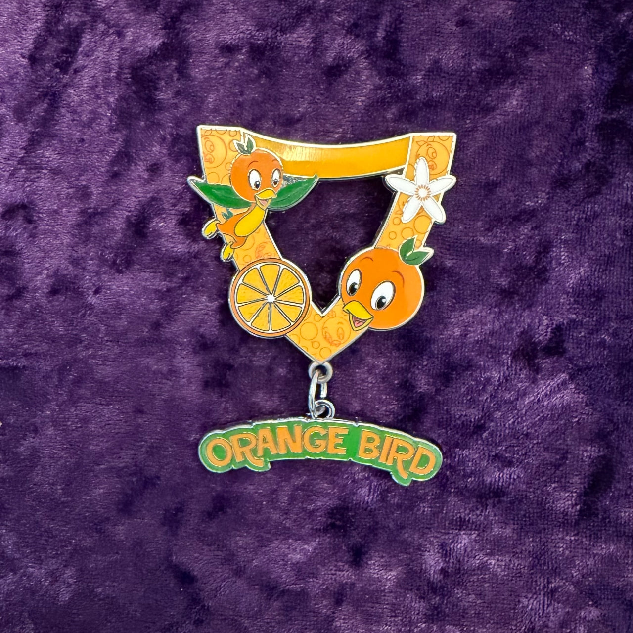 Orange Bird Lanyard with Medallion Pin | Disney Parks - Park Hopper Adventures