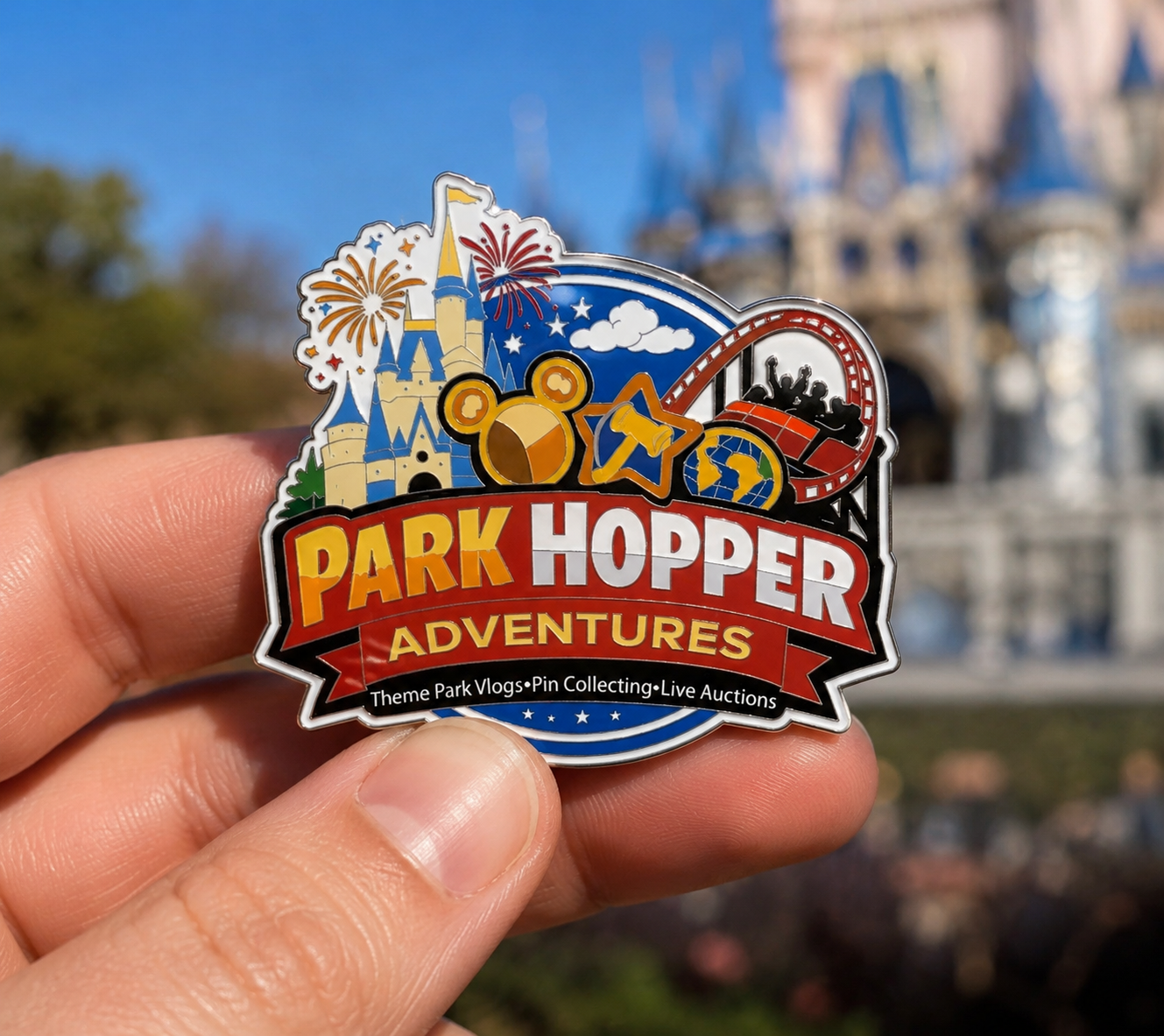 Park Hopper Adventures Logo Pin - Park Hopper Adventures