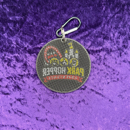 Park Hopper Adventures Logo 3D Printed Pin Keychain