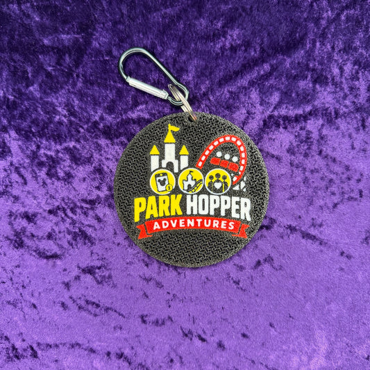 Park Hopper Adventures Logo 3D Printed Pin Keychain
