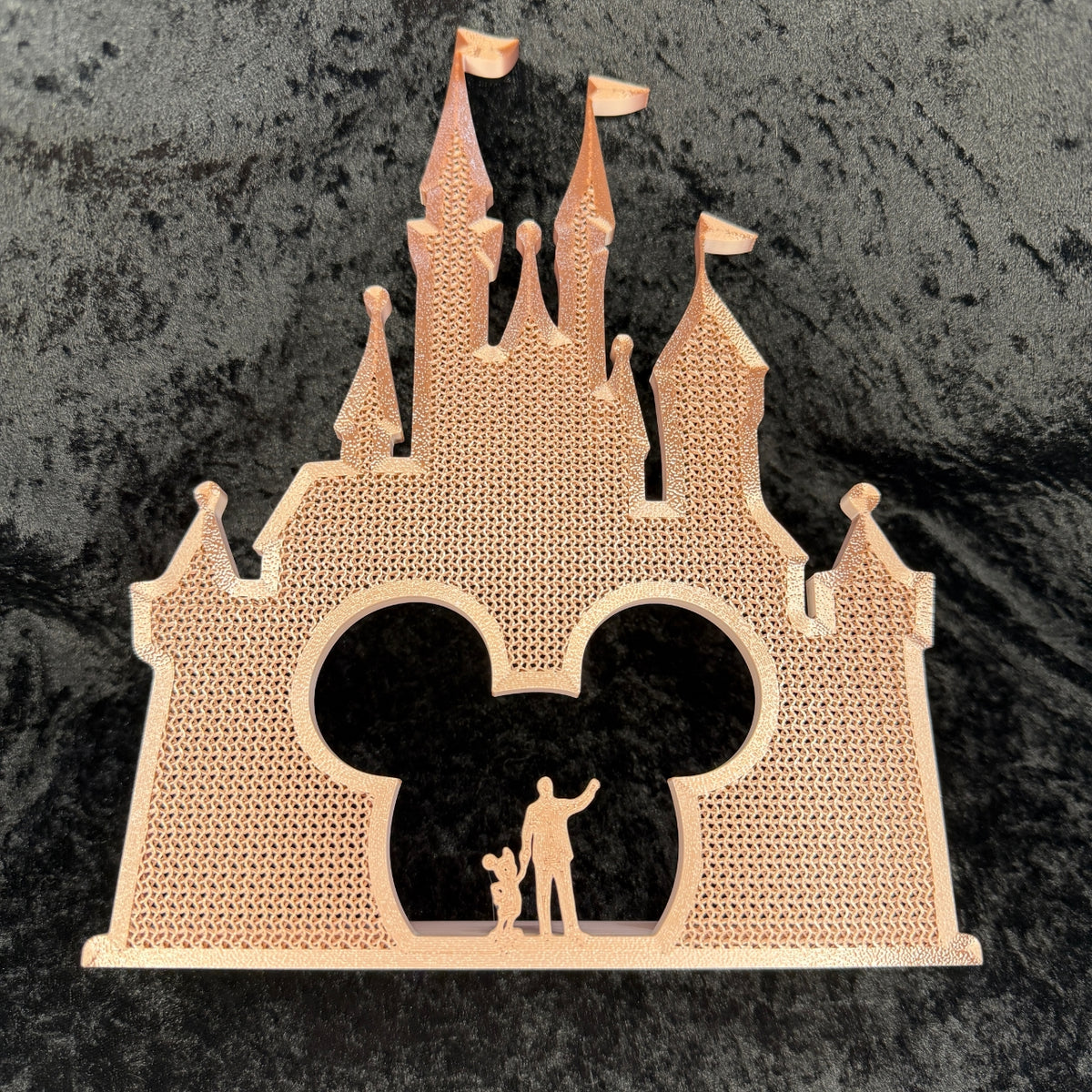 Partners Castle-Inspired 3D Printed Pin Display Board – Rose Gold