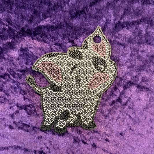 Pua "Island Pig"-Inspired 3D Printed Pin Keychain