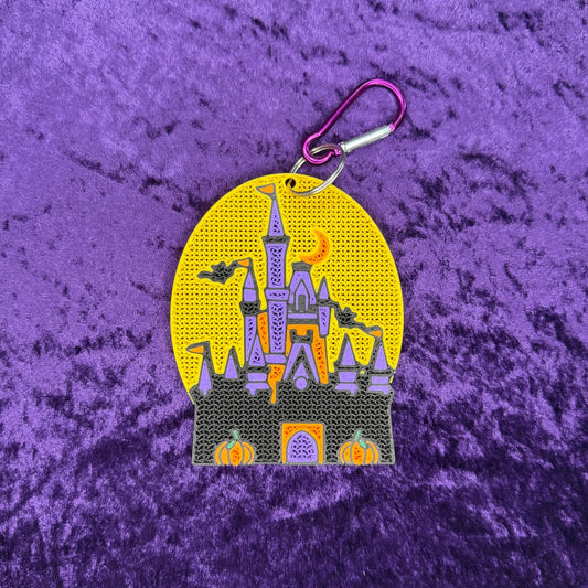 Spooky Castle Pin Keychain | Halloween Pin Holder