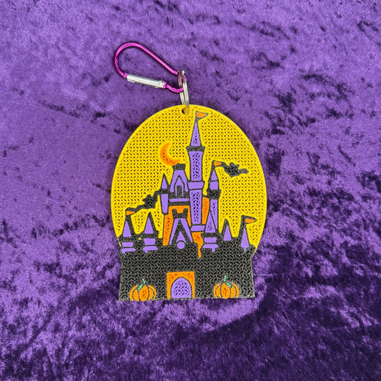 Spooky Castle Pin Keychain | Halloween Pin Holder