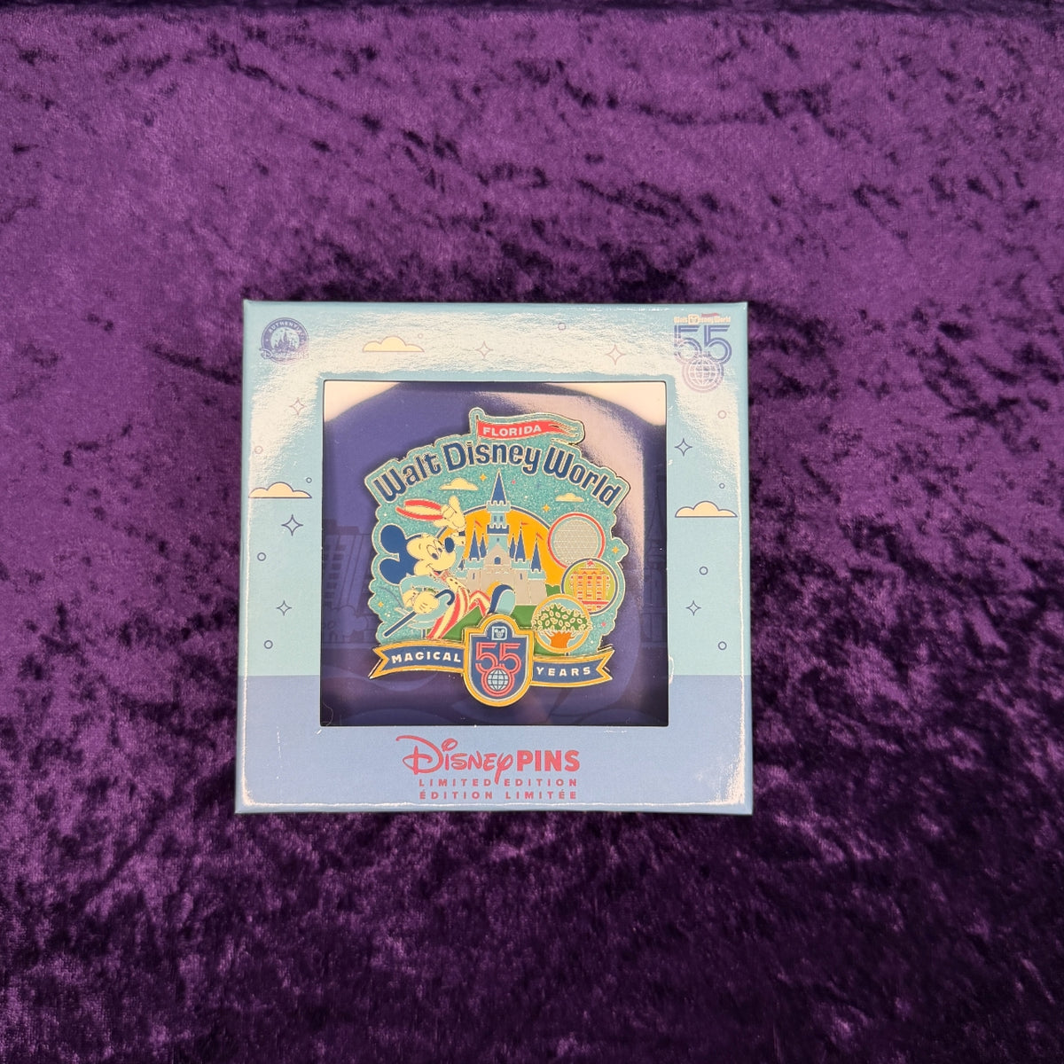 Walt Disney World 55 Magical Years Mini Jumbo Pin | LE 5000 | Boxed