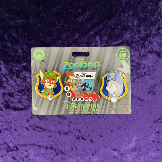 Zootopia 10th Anniversary 3-Pin Set | Disney Limited Edition