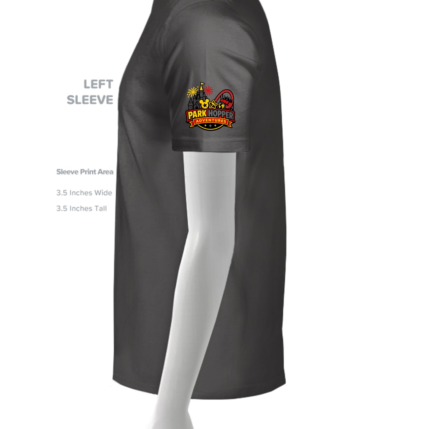 Black/Hth Char - DM476 - SLEEVE_LEFT